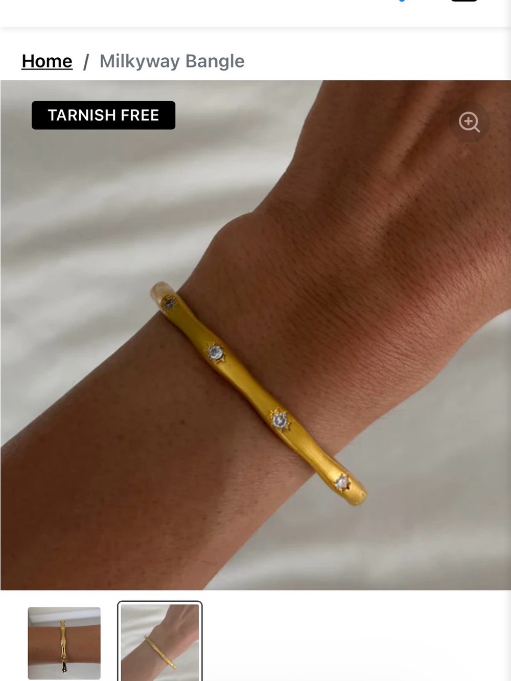 Gold-Tone Crystal Milkyway Bangle Bracelet
